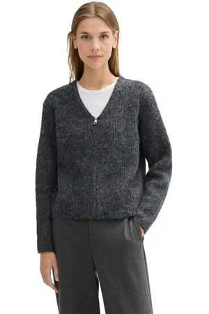 TOM TAILOR Cardigan in gemêleerde look
