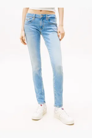 Tommy Hilfiger Skinny fit jeans Sophie Low Waist Skinny met logo-badge, in enkel-lengte