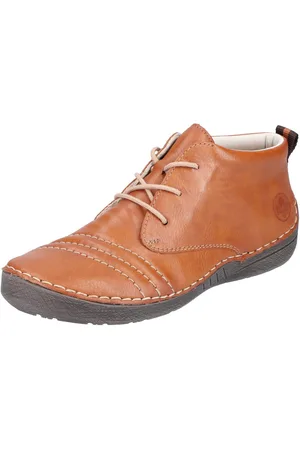 Rieker Hoge veterschoenen met fijne siernaden
