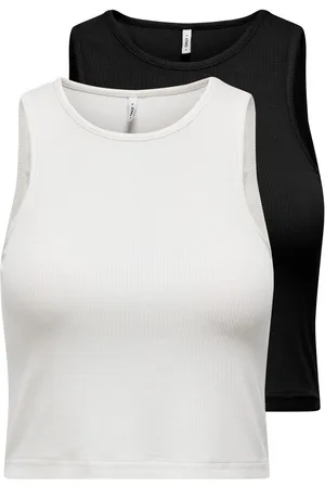 ONLY Crop-top ONLBELIA S/L CROP TOP CS JRS 2PACK (set, 2-delig)
