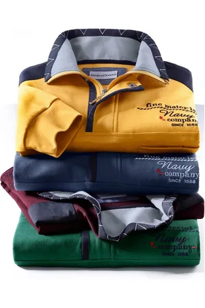 marco donati Poloshirt Shirt met lange mouwen (1-delig)