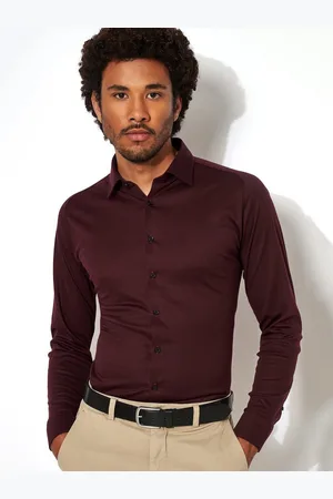 DESOTO Overhemd met lange mouwen Casual Kent 1/1 Met een ronde hals
