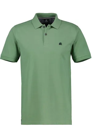 Lerros Poloshirt heren poloshirt, effen kleur