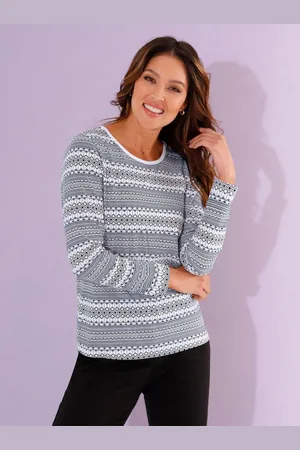 Classic Basics Shirt met ronde hals Shirt met lange mouwen (1-delig)