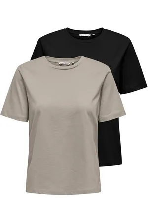 ONLY Shirt met korte mouwen ONL S/S TEE NOOS 2 PACK (set, 2-delig)
