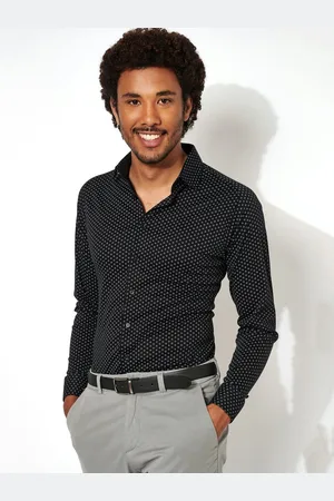 DESOTO Businessoverhemd Casual Kent 1/1 Met minimal-print