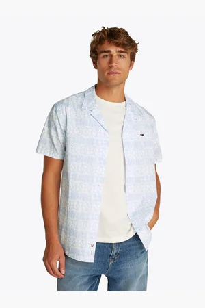 Tommy Hilfiger Overhemd met korte mouwen TJM REG AOP SS SHIRT EXT