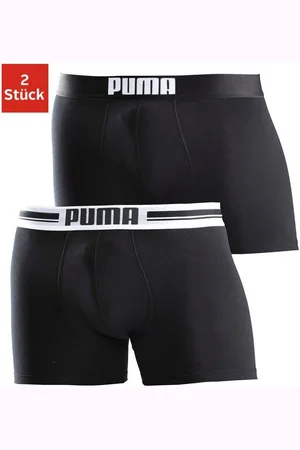 PUMA Boxershort Placed Logo met rekbare comfortboord (2 stuks, Set van 2)