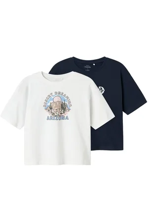 NAME IT Shirt met korte mouwen NKFVEEN 2P SS RLX TOP (set, 2-delig)