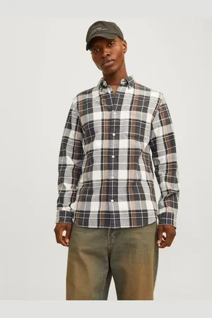 JACK & JONES Overhemd met lange mouwen JPRBLUBROOK CHECK STRUCTURE L/S SHIRT SN