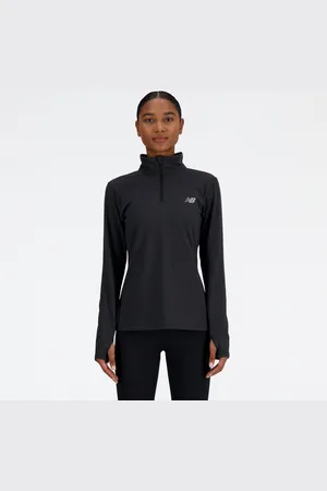 New Balance Runningshirt Sport Essentialspace Dye Quarter Zip PINK TAFFY