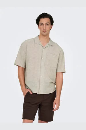 Only & Sons Overhemd met korte mouwen ONSCAIDEN LIFE RELAX SS RESORT 1PKT SHIR