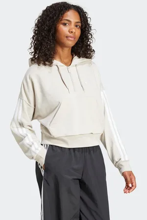 adidas Hoodie W 3S FT QZ HD
