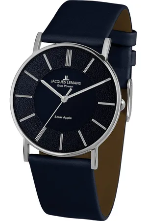 Jacques Lemans Solarhorloge Eco Power Solar Apple, 1-2113C Horloge, herenhorloge, dameshorloge, gehard Crystexglas