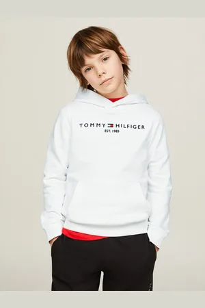 Tommy Hilfiger Hoodie U ESSENTIAL HOODIE met logo-borduurwerk en tekst