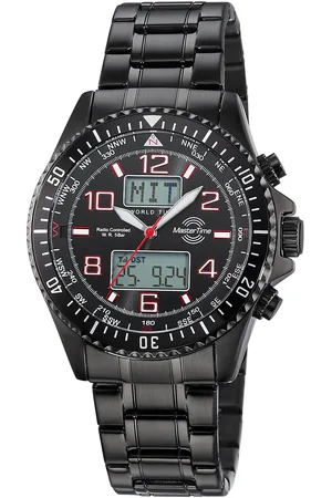 Master Time Radiografische chronograaf Super Power Quartzhorloge, horloge, herrenuur, ook ideaal als cadeau (set, 2-delig, Met wisselband)