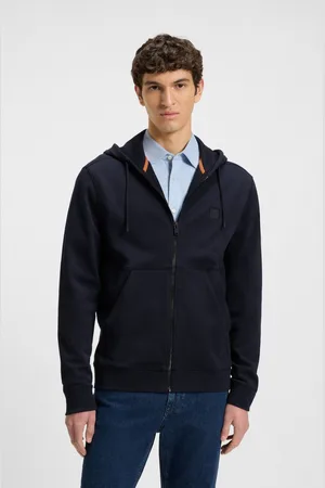 HUGO BOSS Capuchonsweatvest Zetalky met kangoeroezak