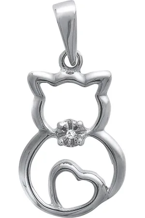 Firetti Kettinghanger Sieraad cadeau 925 halssieraad hanger kat