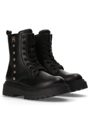 Tommy Hilfiger Veterschoenen Chunky boots, plateau laarzen, veterschoen met studs