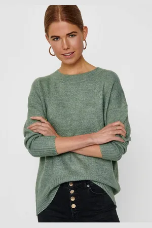 ONLY Trui met ronde hals ONLNANJING L/S PULLOVER KNT NOOS