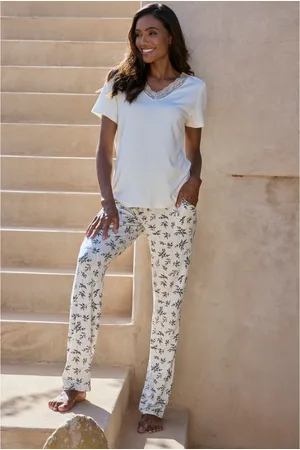 VIVANCE DREAMS Pyjama met leuke bloemenprint (set, 2-delig)