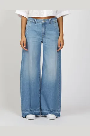 Gang Wijde jeans 94MONA met wijde pijpen en open zoom