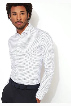 DESOTO Businessoverhemd Casual Kent 1/1 Met minimal-print