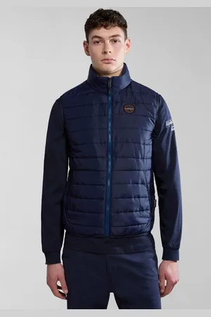Napapijri Bodywarmer Met merklabel aan de zijkant en binnen, met staande kraag