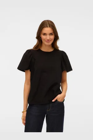 VERO MODA Blouse met korte mouwen VMPRETTY SS TOP WVN GA NOOS