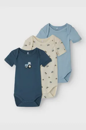 NAME IT Slaaponesie NBMBODY 3P SS JET STREAM TRACTOR NOOS (set, 3-delig)