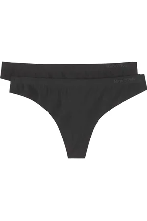 Marc O’ Polo Stringtanga SECOND SKIN met logo-opdruk in de elastische tailleband (Set van 2)