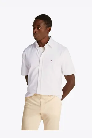 Tommy Hilfiger Overhemd met korte mouwen PERFORMANCE KNIT SOLID SS SHIRT