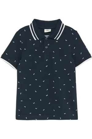QS by s.Oliver Poloshirt met alloverprint, voor jongens