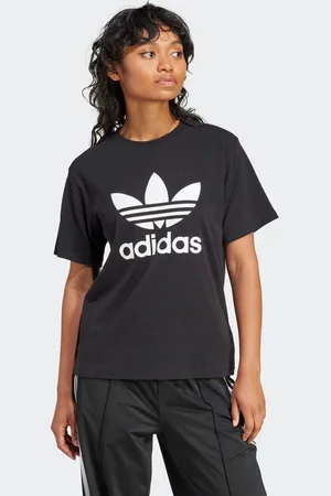 adidas T-shirt TREFOIL TEE Basic shirt met grote trefoil logoprint
