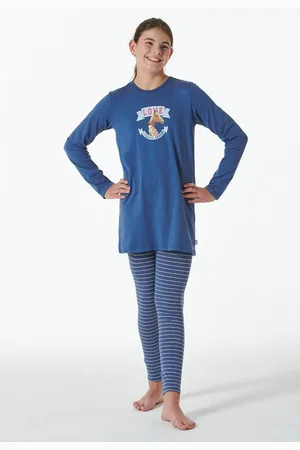 Schiesser Pyjama met motief op de borst (2-delig)