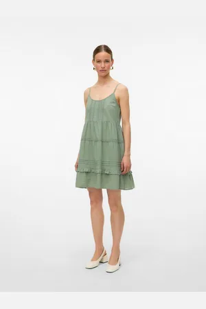 VERO MODA Jurk met bandjes VMPRETTY SHORT SINGLET DRESS WVN GA NOOS