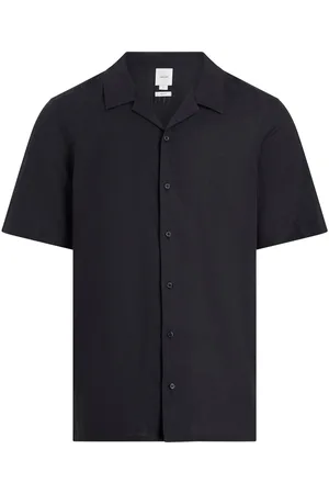 Calvin Klein Overhemd met korte mouwen BT_LINEN COTTON CUBAN S/S SHIRT