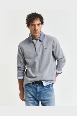 GANT Poloshirt met lange mouwen REG CHAMBRAY HEAVY RUGGER