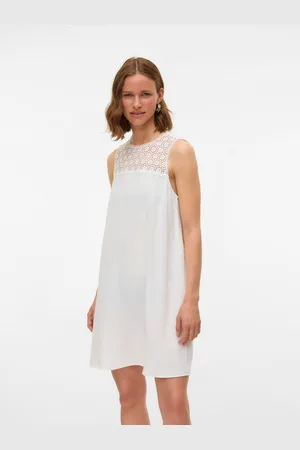 VERO MODA Mini-jurk VMALVA CROCHET SHORT DRESS WVN GA