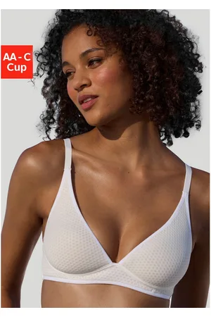 Lascana Bralette-bh zonder beugel met cups van gemusterd spacer-materiaal, basic