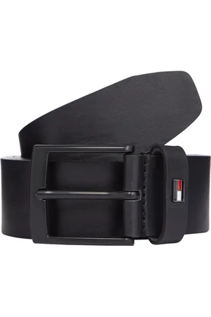 Tommy Hilfiger Leren riem ADAN 3.5 EXT Metalen logopatch, eenvoudige doornsluiting