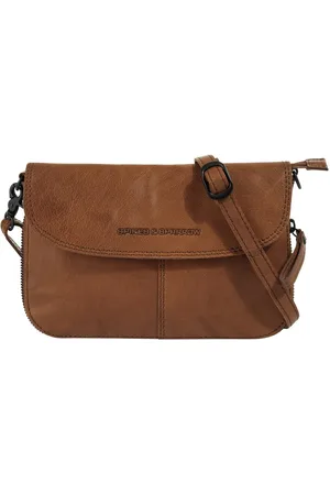 Spikes&Sparrow Schoudertas echt leder