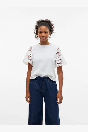 VERO MODA Shirt met korte mouwen VMPANNA 2/4 TOP JRS