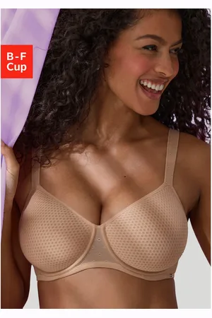 Lascana Minimizer-bh met beugel en cups van gemusterd spacer-materiaal, basic