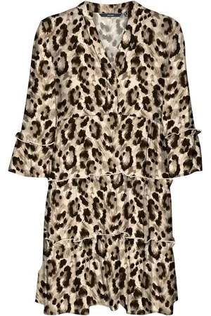 VERO MODA Tuniekjurk VMEASY JOY 3/4 SHORT DRESS WVN GA