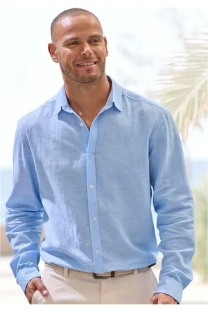 john devin Overhemd met lange mouwen Regular fit Lange mouwen shirt met kentkraag van 100% katoen