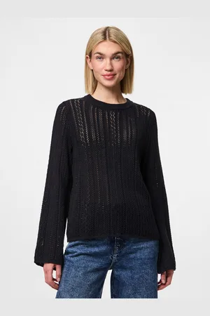 Pieces® Trui met ronde hals PCNUKA LS O-NECK KNIT NOOS BC