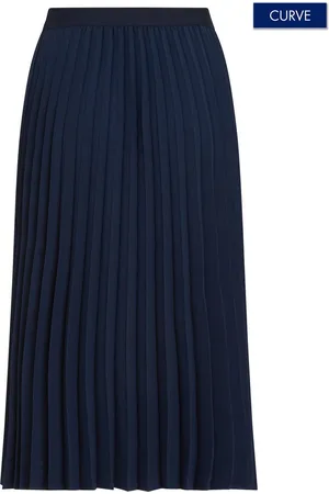 Tommy Hilfiger Plissérok CRV FLUID PLEATED MIDI SKIRT