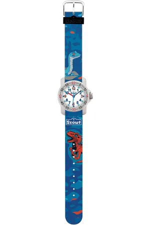 Scout Kwartshorloge Action Boys Polshorloge, kinderhorloge, leerhorloge, cadeau-idee, schoolbegin, jongens, walvis
