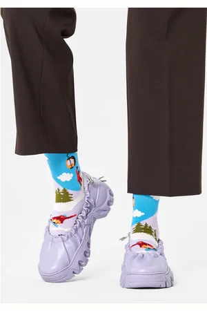 Happy Socks Lange sokken met snowboardmotieven (Set van 2)